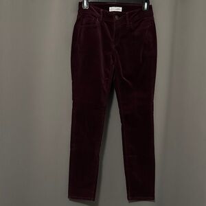 LOFT | Burgundy Corduroy Pants